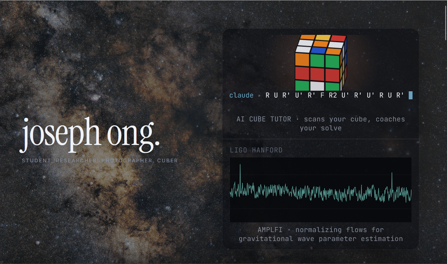 joseph ong personal website